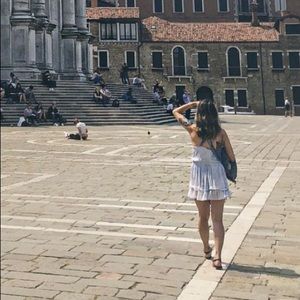 Blue Tie Dye Sun Dress